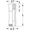 Gedore 3/8" Square Drive, 7/16" SAE Socket, 12 Points D 30 L 7/16AF